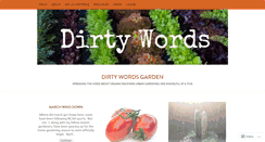 Desktop Screenshot of dirtywordsgarden.com