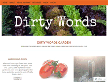 Tablet Screenshot of dirtywordsgarden.com